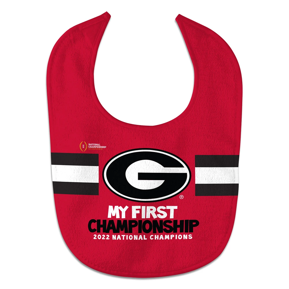 Infant WinCraft Georgia Bulldogs College Football Playoff 2022 National Champions All Pro Baby Bib