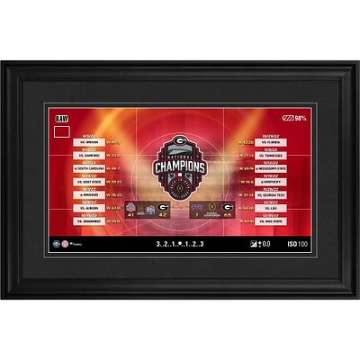 Fanatics Authentic Georgia Bulldogs College Football Playoff 2022 National Champions 10'' x 18'' Collage