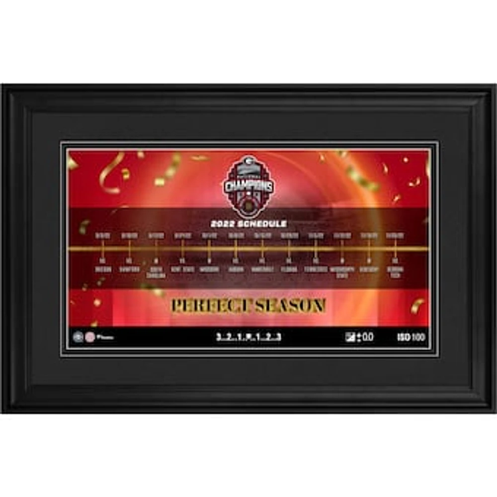 Fanatics Authentic Georgia Bulldogs College Football Playoff 2022 National Champions 10'' x 18'' Timeline Collage