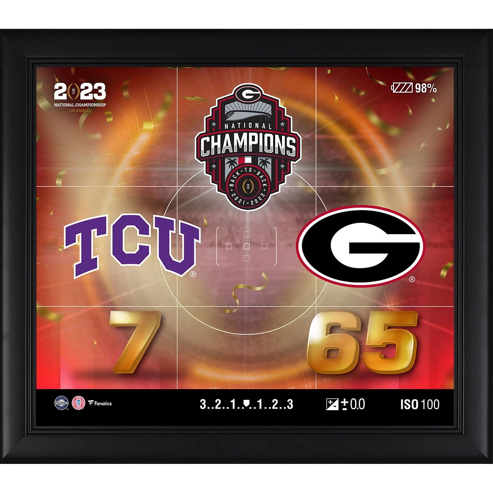 Fanatics Authentic Georgia Bulldogs College Football Playoff 2022 National Champions 15'' x 17'' Collage