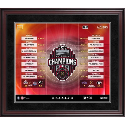 Fanatics Authentic Georgia Bulldogs College Football Playoff 2022 National Champions 20'' x 24'' Collage