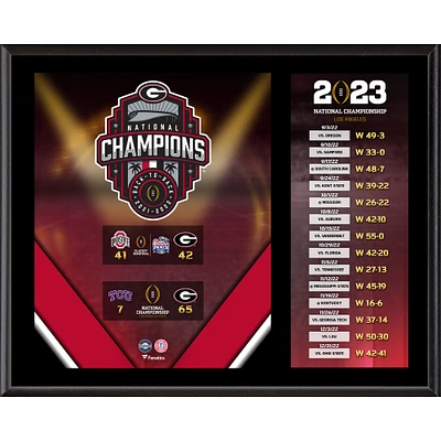 Fanatics Authentic Georgia Bulldogs College Football Playoff 2022 National Champions 12'' x 15'' Sublimated Plaque