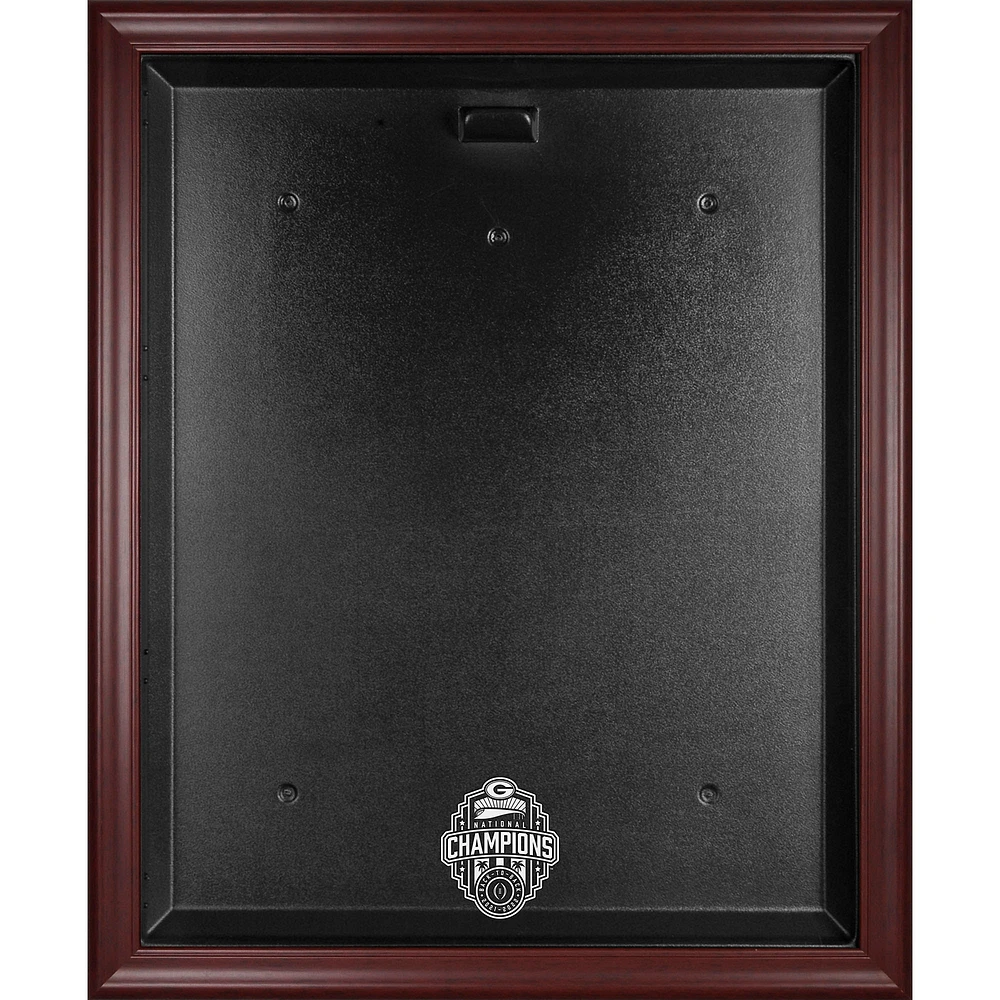 Fanatics Authentic Georgia Bulldogs College Football Playoff 2022 National Champions Mahogany Framed Logo Jersey Display Case