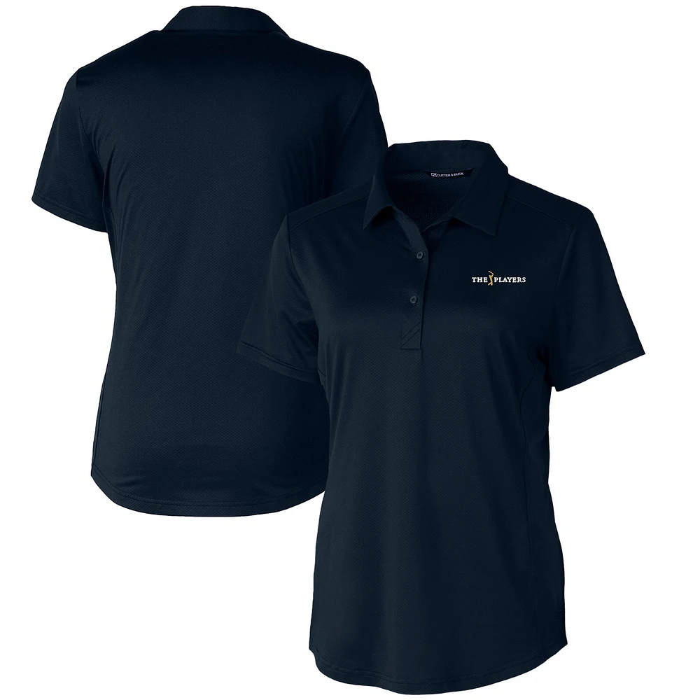 Women's Cutter & Buck Navy THE PLAYERS Prospect Textured Stretch Polo