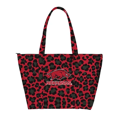 Arkansas Razorbacks Leopard Weekender Tote Bag