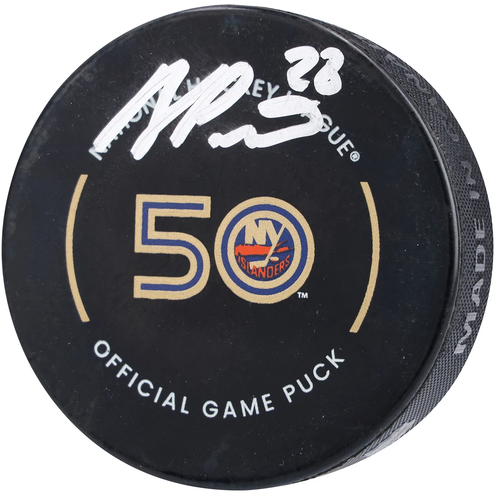 Alexander Romanov New York Islanders Autographed Official Game Puck