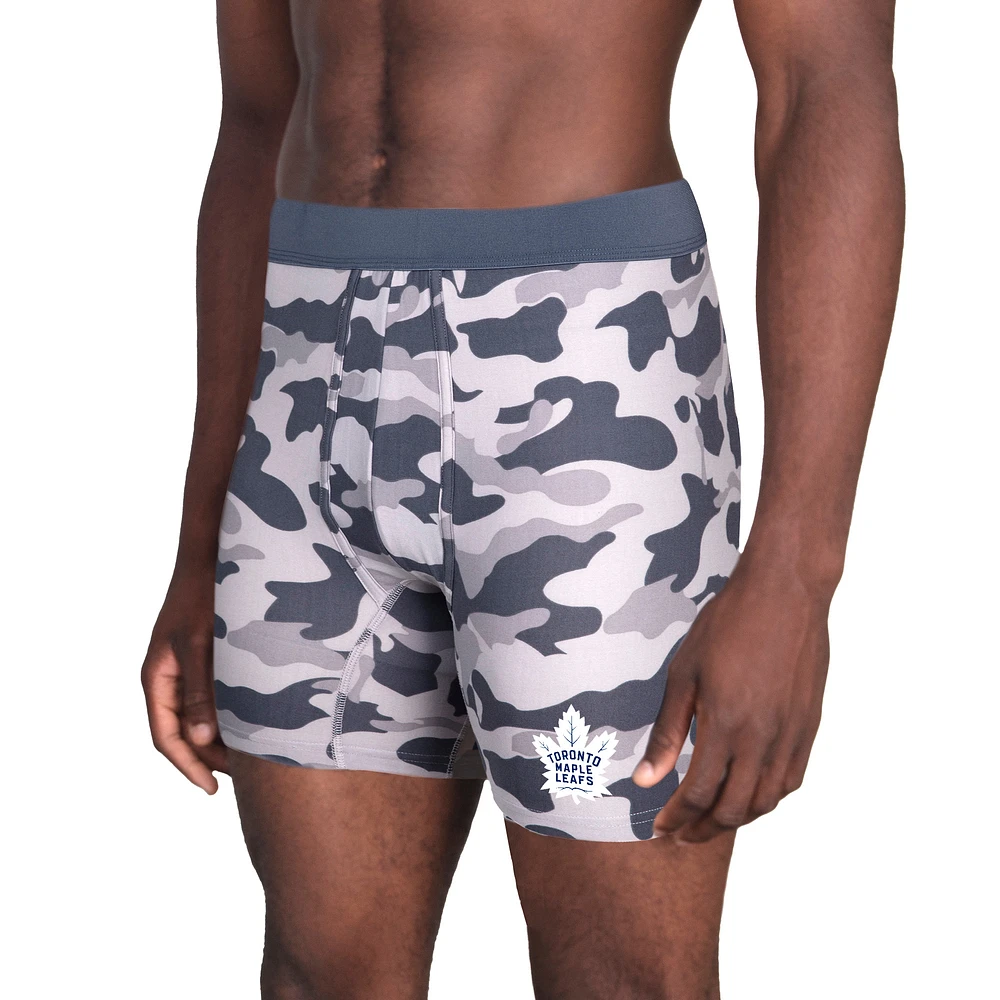 Men's Concepts Sport Charcoal Toronto Maple Leafs Invincible Knit Boxer Briefs
