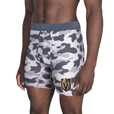 Men's Concepts Sport Charcoal Vegas Golden Knights Invincible Knit Boxer Briefs