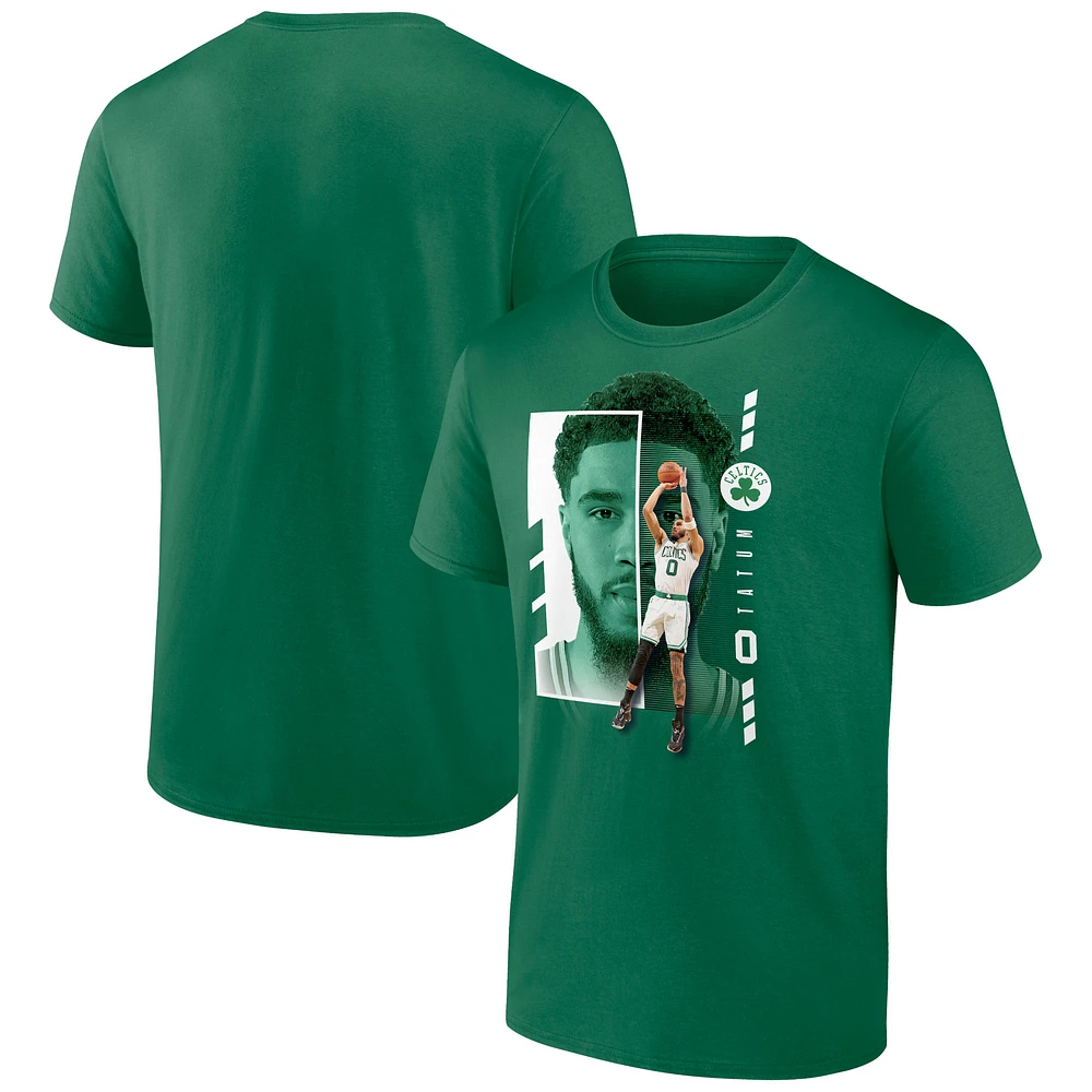 Men's Jayson Tatum Green Boston Celtics Jump Pass T-Shirt