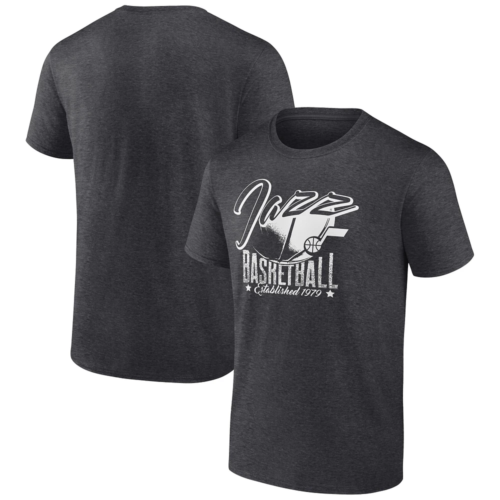 Men's Charcoal Utah Jazz Winner T-Shirt