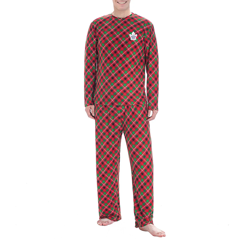 Men's Concepts Sport Red Toronto Maple Leafs Holly Knit Long Sleeve Top & Pants Set