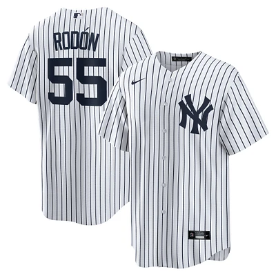 Men's Nike Carlos Rodon White/Navy New York Yankees Home Official Player Jersey