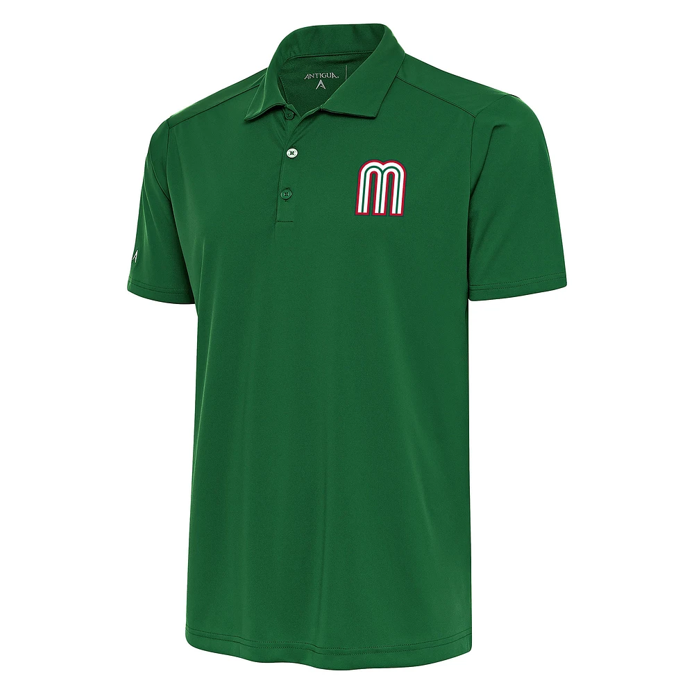 Men's Antigua Forest Green Mexico Baseball 2023 World Baseball Classic Tribute Polo