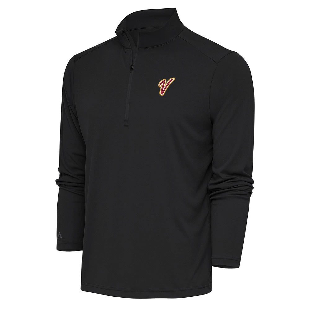Men's Antigua Charcoal Venezuela Baseball 2023 World Classic Tribute Quarter-Zip Pullover Top