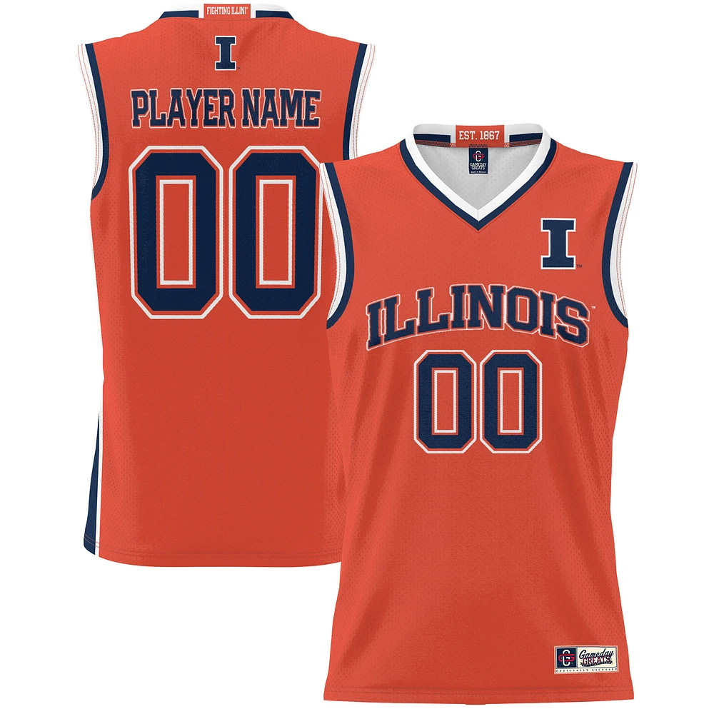 Unisex GameDay Greats Illinois Fighting Illini Lightweight NIL Pick-A-Player Men's Basketball Jersey