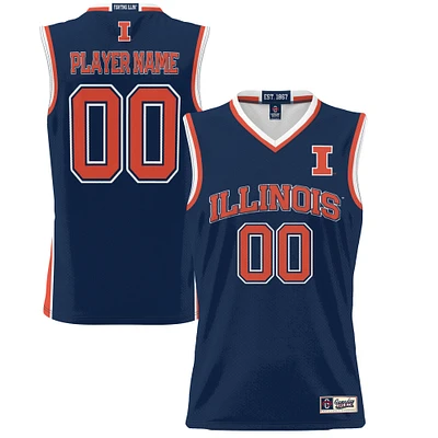 Unisex GameDay Greats Navy Illinois Fighting Illini Lightweight NIL Pick-A-Player Women's Basketball Jersey