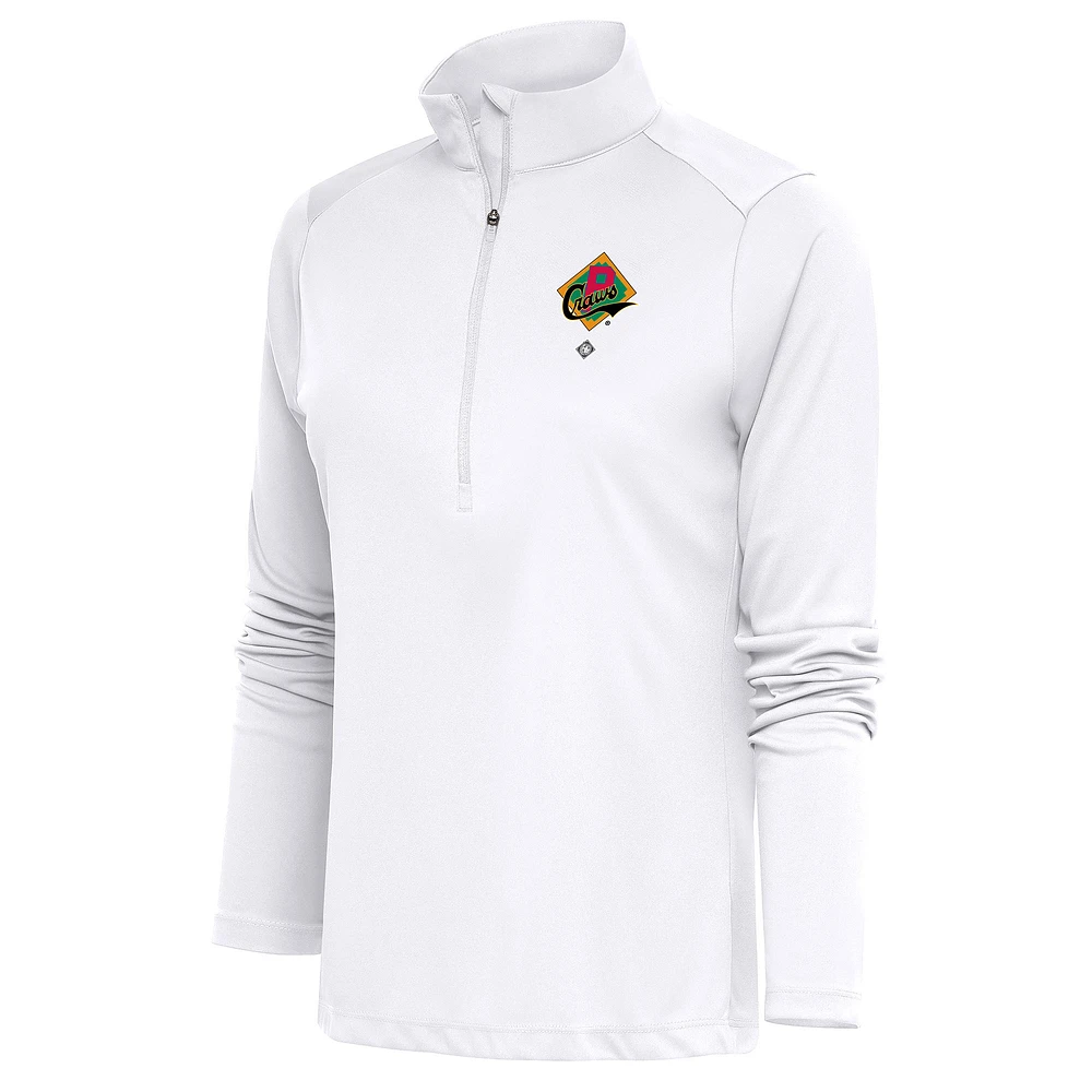 Women's Antigua Pittsburgh Crawfords Tribute Half-Zip Pullover Top