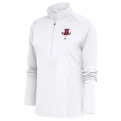 Women's Antigua Baltimore Elite Giants Tribute Half-Zip Pullover Top