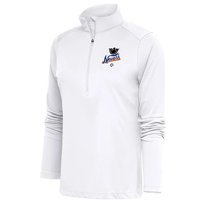 Women's Antigua Newark Eagles Tribute Half-Zip Pullover Top