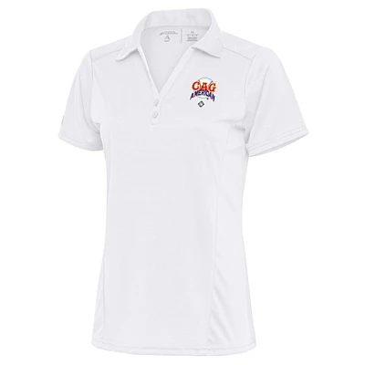 Women's Antigua White Chicago American Giants Tribute Polo