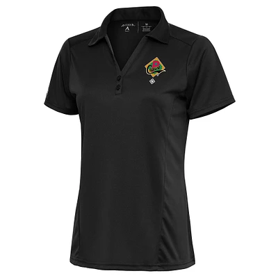 Women's Antigua Charcoal Pittsburgh Crawfords Tribute Polo