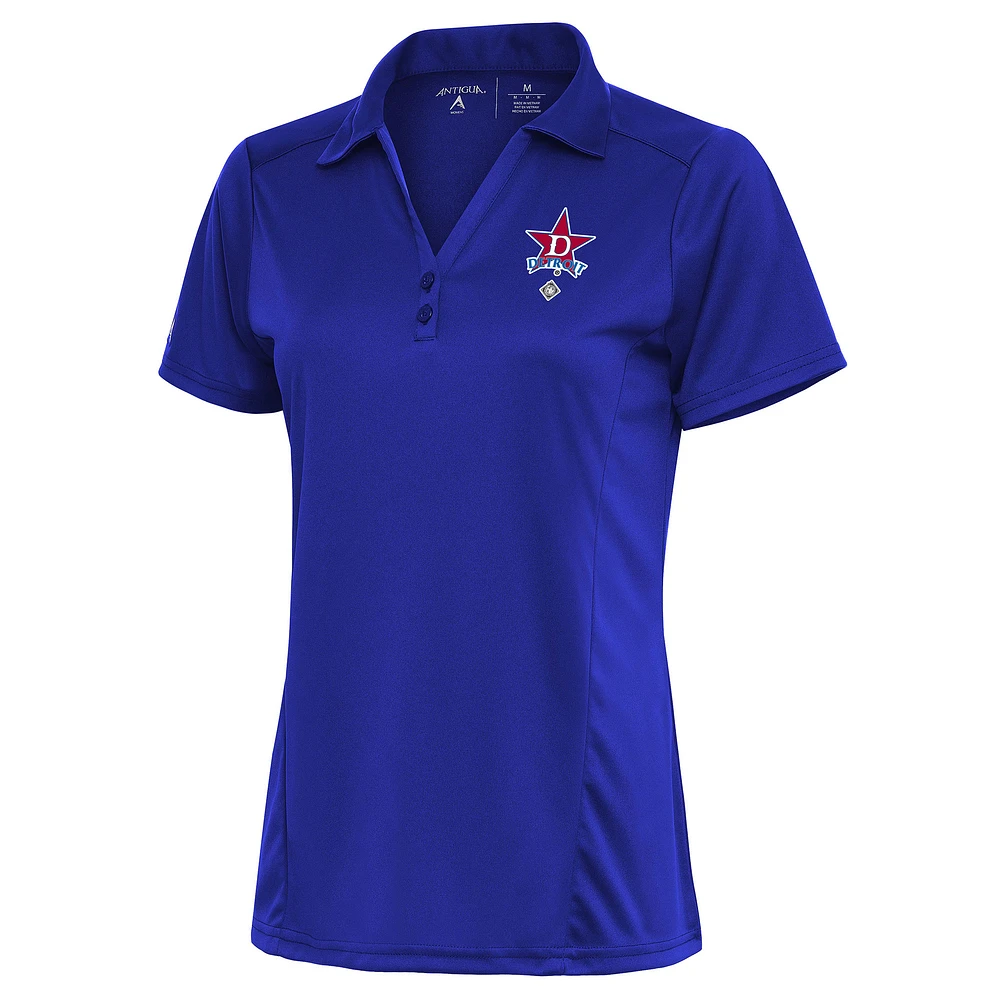 Women's Antigua Royal Detroit Stars Tribute Polo