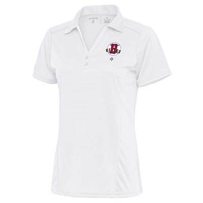 Women's Antigua White Baltimore Elite Giants Tribute Polo