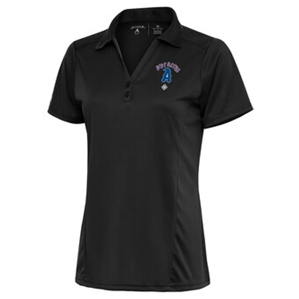 Women's Antigua Charcoal Azules de Veracruz Tribute Polo