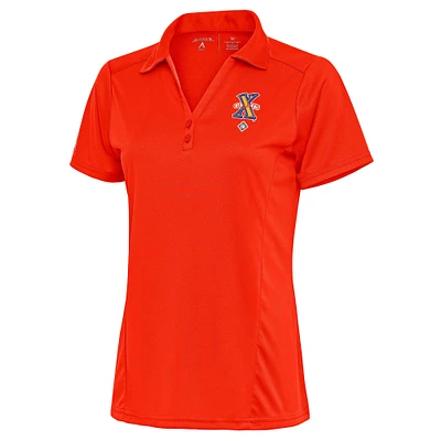 Women's Antigua Orange Cuban Giants Tribute Polo