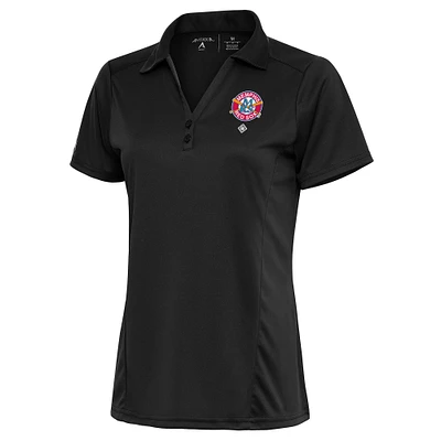 Women's Antigua Charcoal Memphis Red Sox Tribute Polo