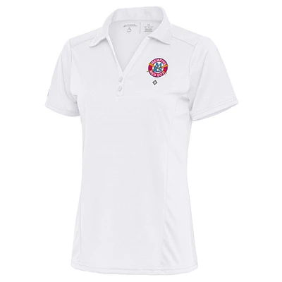 Women's Antigua White Memphis Red Sox Tribute Polo