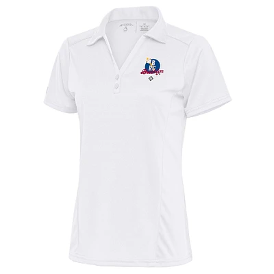 Women's Antigua White Brooklyn Royal Giants Tribute Polo