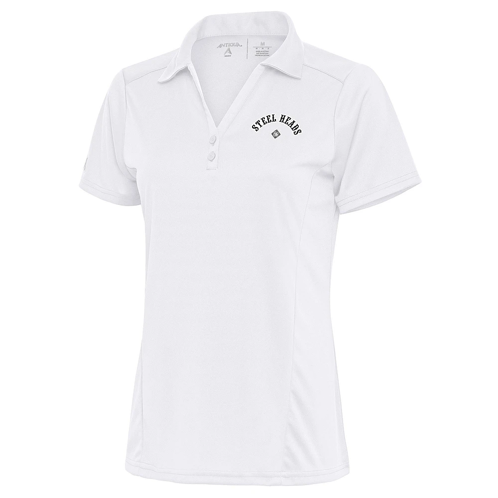 Women's Antigua White Seattle Steelheads Tribute Polo