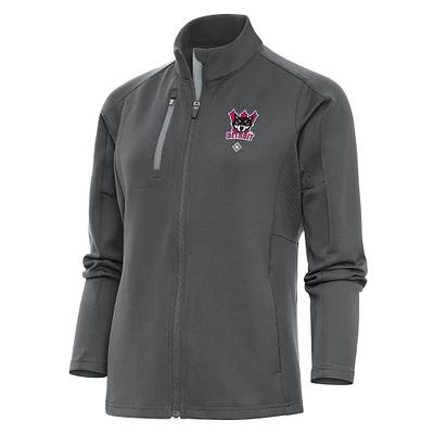 Women's Antigua Charcoal Detroit Wolves Generation Full-Zip Jacket