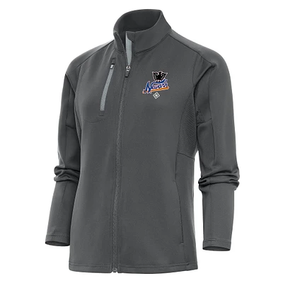 Women's Antigua Charcoal Newark Eagles Generation Full-Zip Jacket