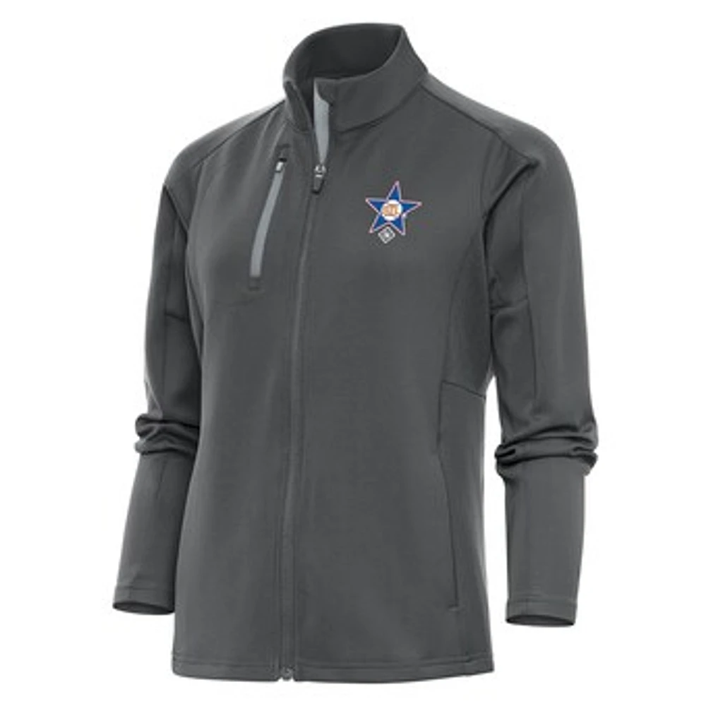 Women's Antigua Charcoal St. Louis Stars Generation Full-Zip Jacket