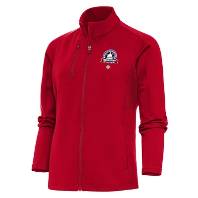 Women's Antigua Washington Black Senators Generation Full-Zip Jacket