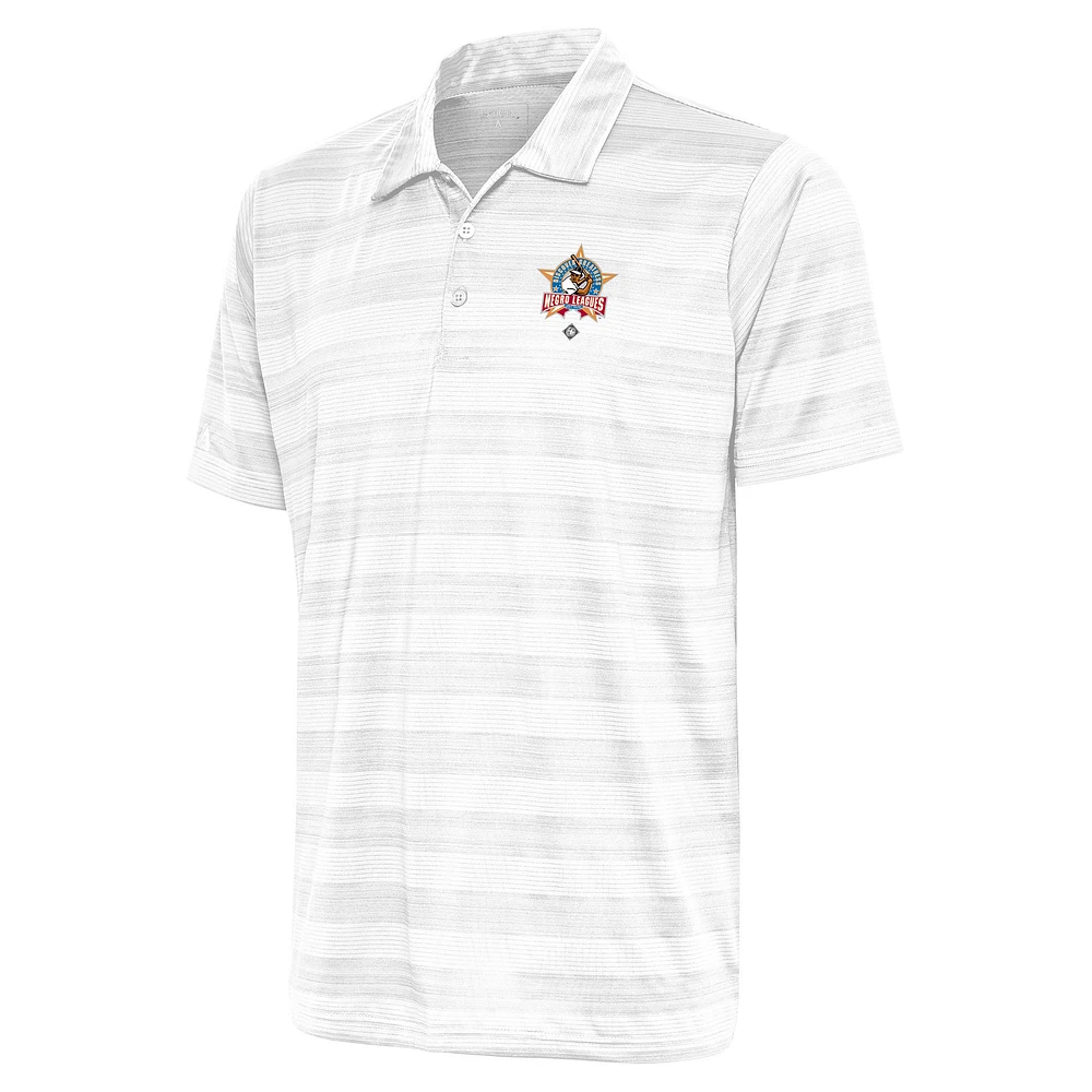 Men's Antigua White Negro League Compass Polo