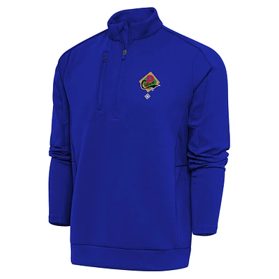 Men's Antigua Royal Pittsburgh Crawfords Generation Quarter-Zip Pullover Top