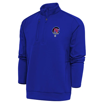 Men's Antigua Royal New York Cubans Generation Quarter-Zip Pullover Top