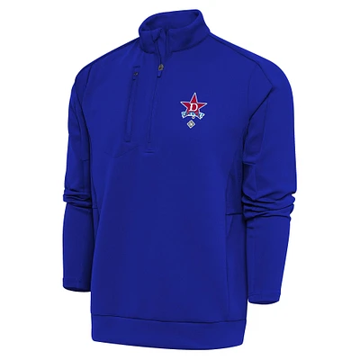 Men's Antigua Royal Detroit Stars Generation Quarter-Zip Pullover Top