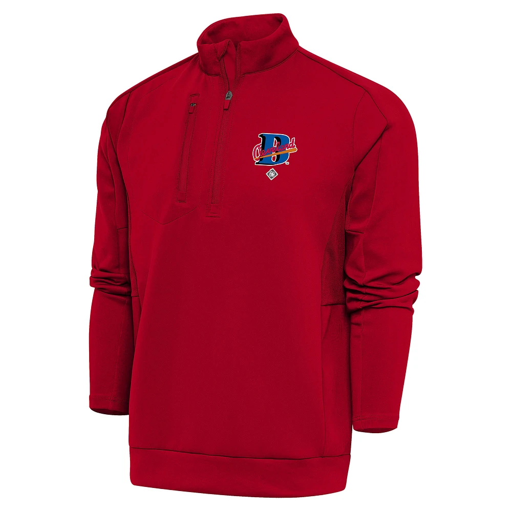 Men's Antigua Cleveland Buckeyes Generation Quarter-Zip Pullover Top