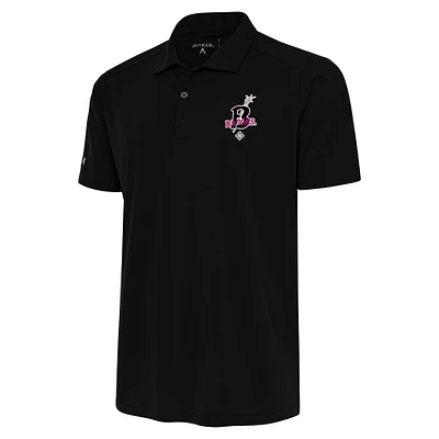 Men's Antigua Black Birmingham Barons Tribute Polo