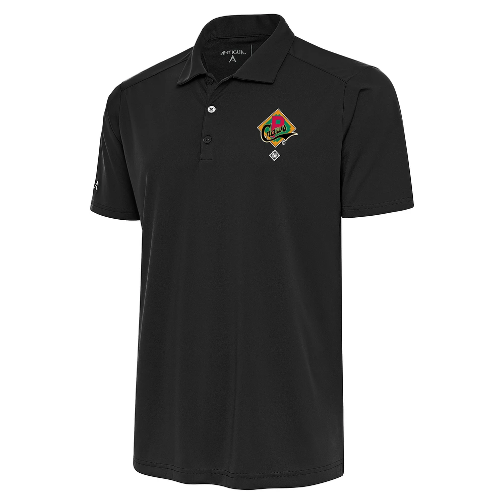 Men's Antigua Charcoal Pittsburgh Crawfords Tribute Polo