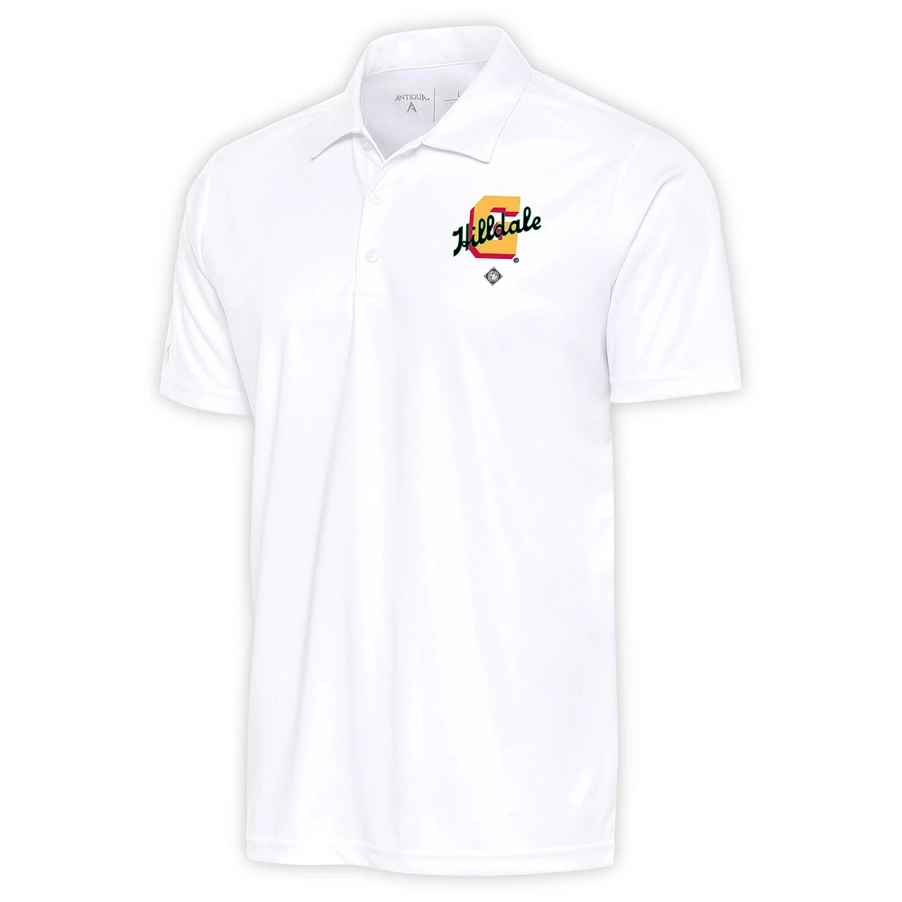 Men's Antigua White Hilldale Club Tribute Polo