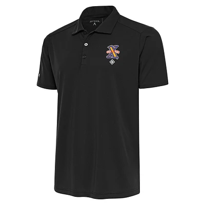 Men's Antigua Charcoal Cuban Giants Tribute Polo