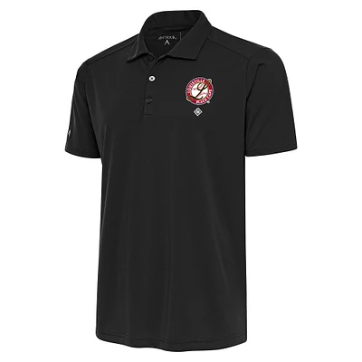 Men's Antigua Charcoal Louisville Black Caps Tribute Polo
