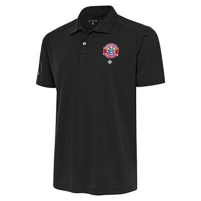 Men's Antigua Charcoal Memphis Red Sox Tribute Polo