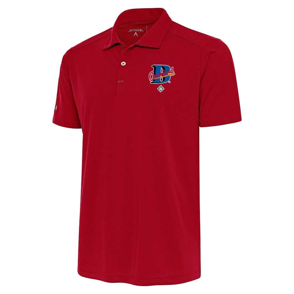 Men's Antigua Red Cleveland Buckeyes Tribute Polo