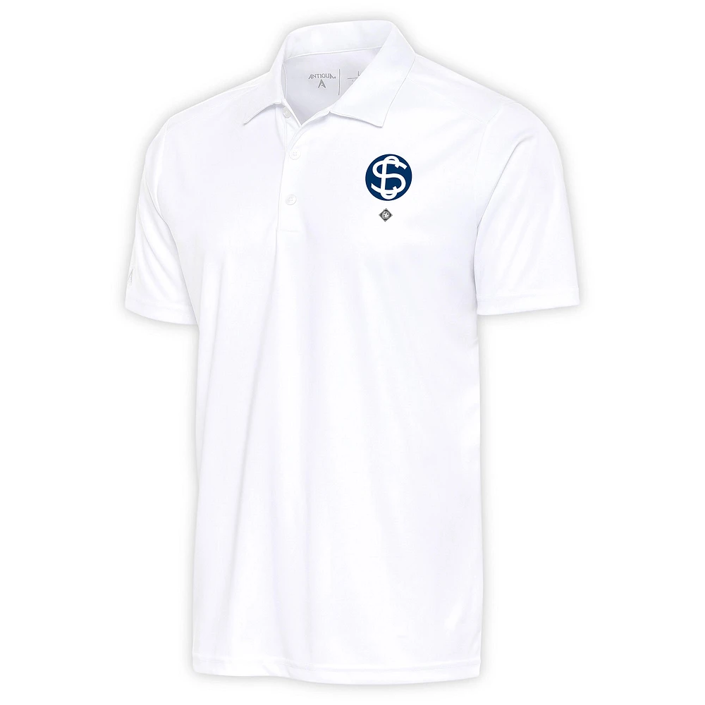 Men's Antigua White Santa Clara Leopardos Tribute Polo